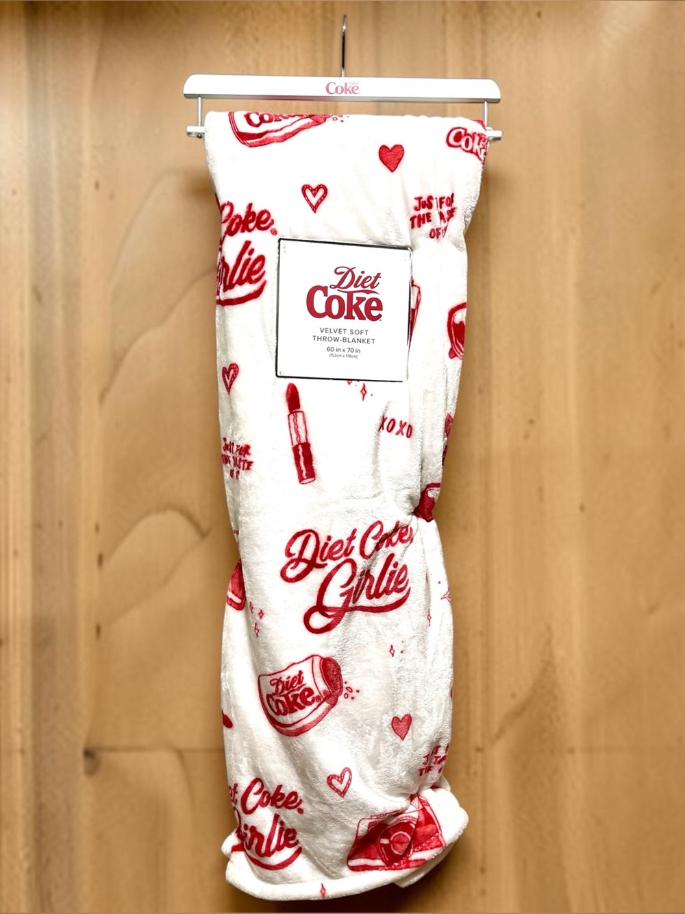 New velvet soft throw blanket Diet Coke Girlie
